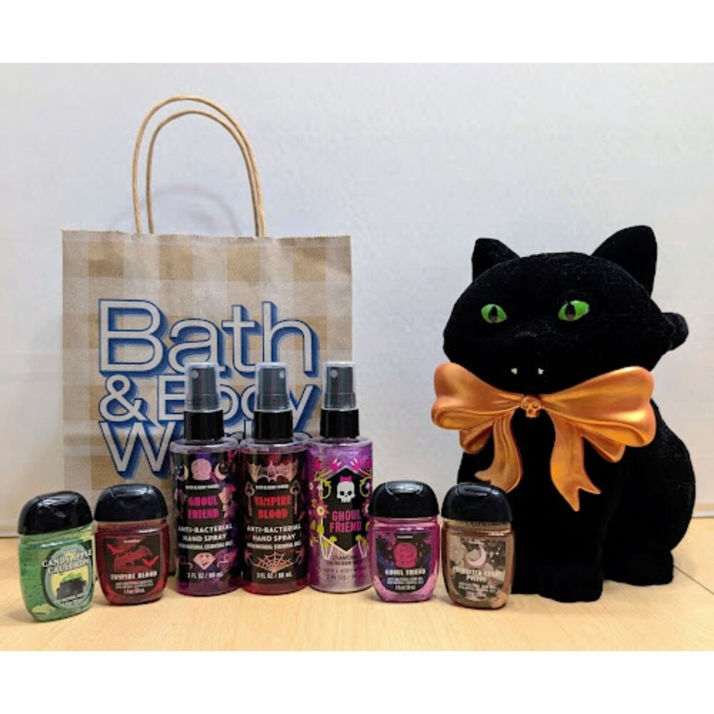 Bath & Body Works Halloween Anti-Bacterial Hand Spray + Gel + Mini Shimmer Mist